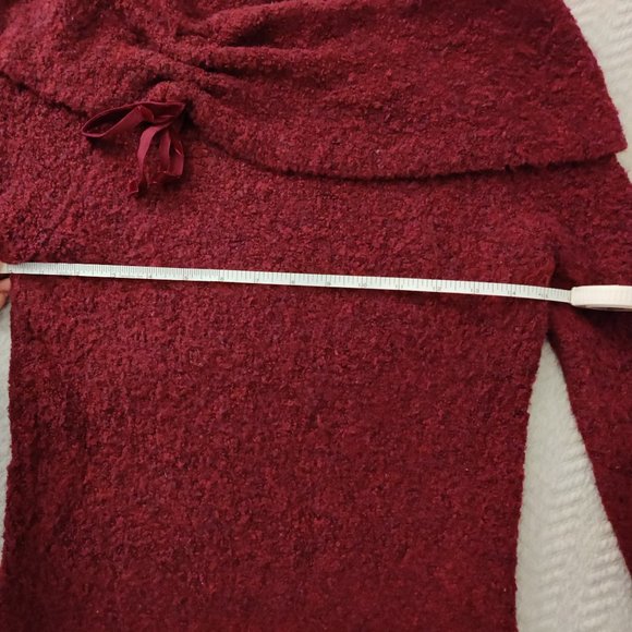 Moda International Merlot Cowl Neck Sweater - Picture 5 of 9